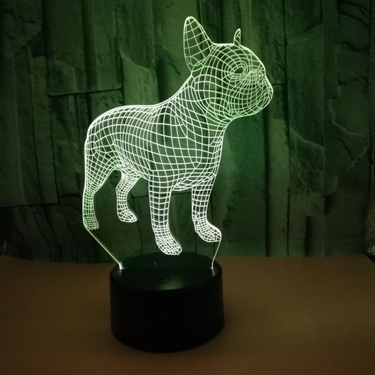 3D Frenchie Lamp