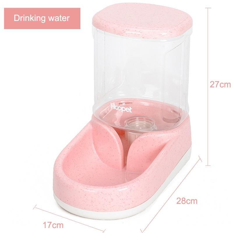 Automatic Pet Water Dispenser Pink Water