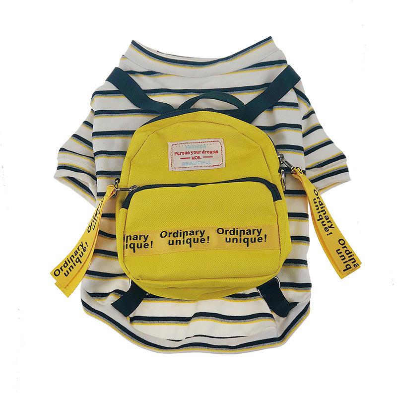 Backpack Striped T-Shirt Yellow L