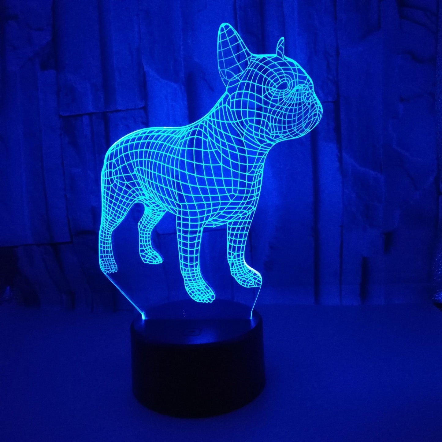 Bulldog 3D Touch Night Light Black seat Touch