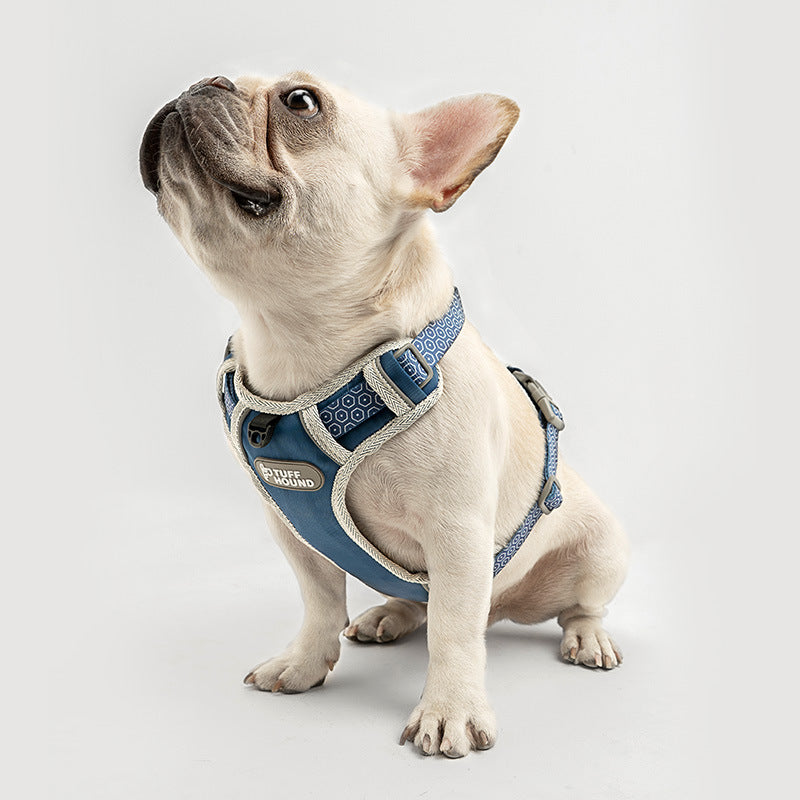 Durable Patterned French Bulldog Harness