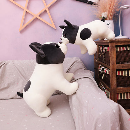 Black & white French Bulldog Plush Toy