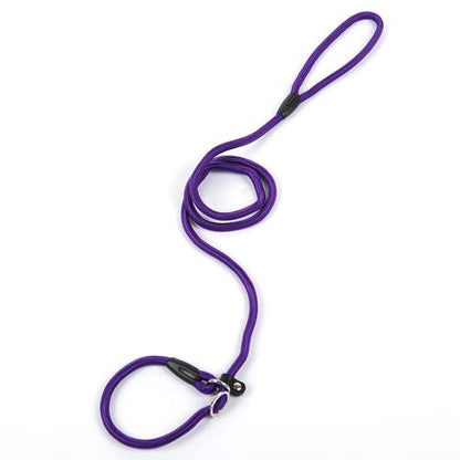 Nylon Rope Frenchie Leash Purple 0.8cm in diameter