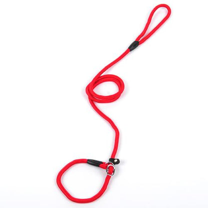 Nylon Rope Frenchie Leash Red 0.8cm in diameter