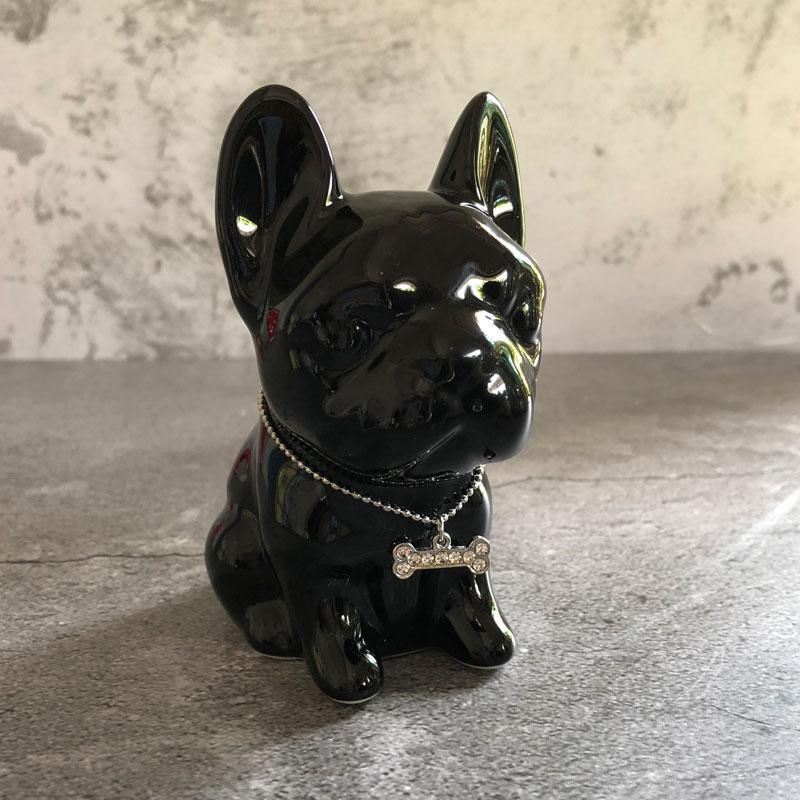 Too Much Swag French Bulldog Figurine Black