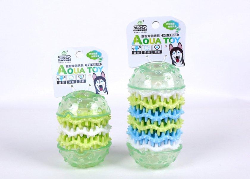 Tooth Cleaning Dog Chew Toy Green Q6pcs L