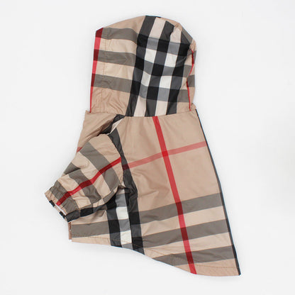 Plaid French Bulldog Raincoat