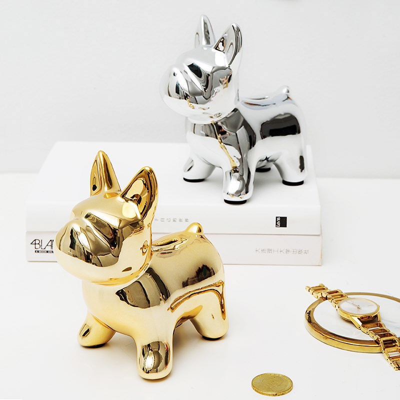 Shiny French Bulldog Piggy Bank