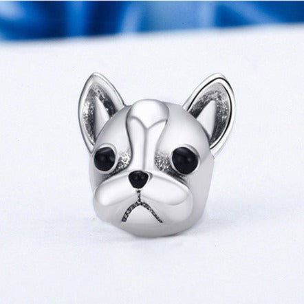 Silver French Bulldog Charm