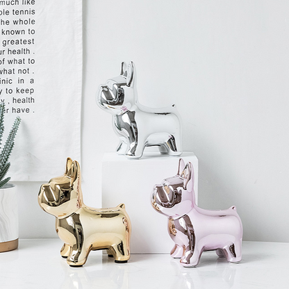 Shiny French Bulldog Piggy Bank