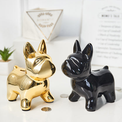 Shiny French Bulldog Piggy Bank