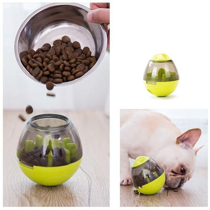 Colorful Treat Ball Dog Toy Pink