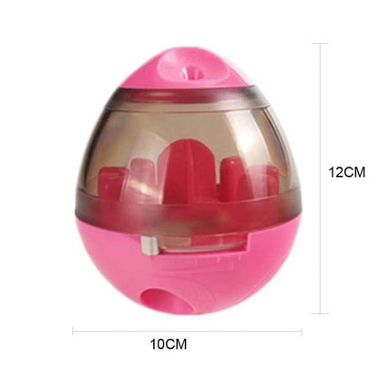 Colorful Treat Ball Dog Toy Pink