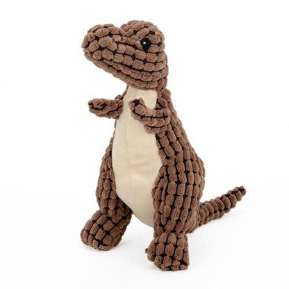 Dinosaur Plush Frenchie Dog Toy brown S