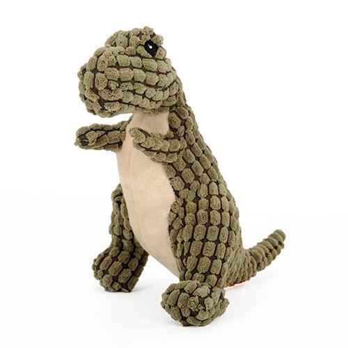 Dinosaur Plush Frenchie Dog Toy green L