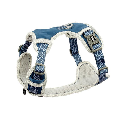 Durable Patterned Dog Leash Blue Strap M