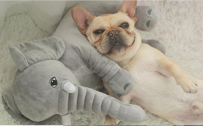 Elephant Plush Frenchie Dog Toy Pink one size