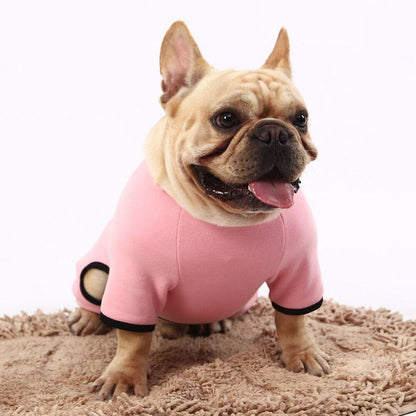 French Bulldog Print Dog Pajamas Pink XS