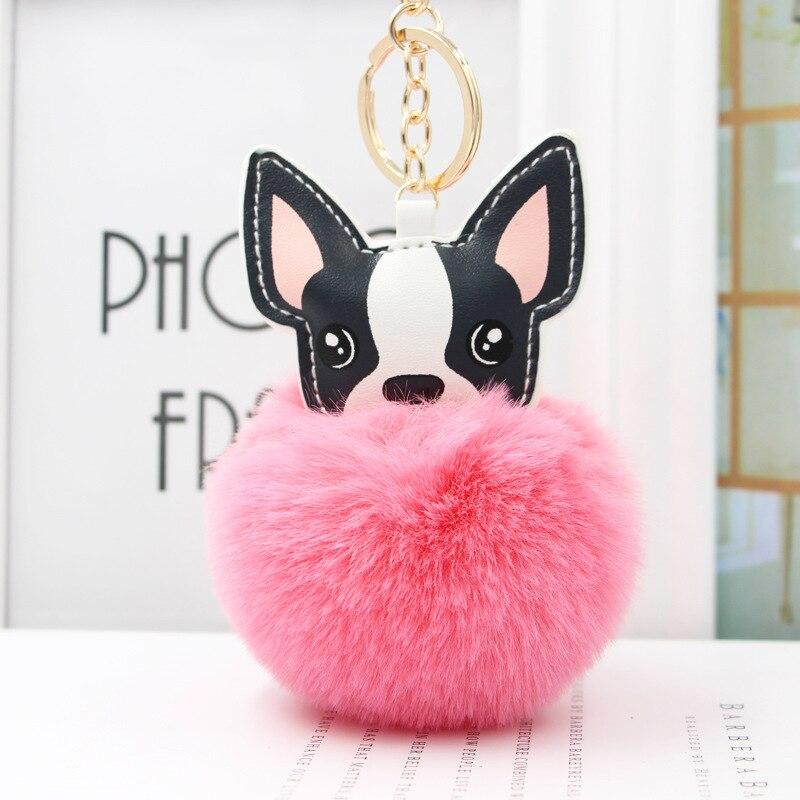 Frenchie Pom-Pom Pendant Green