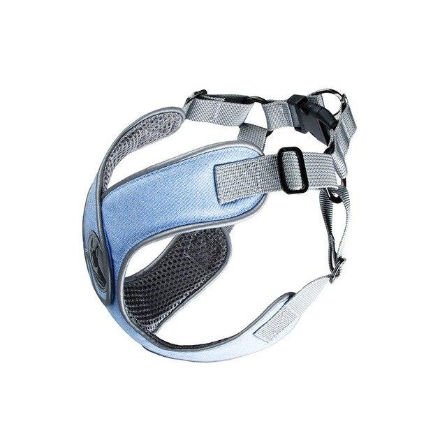 Pastel Reflective Dog Harness Blue L