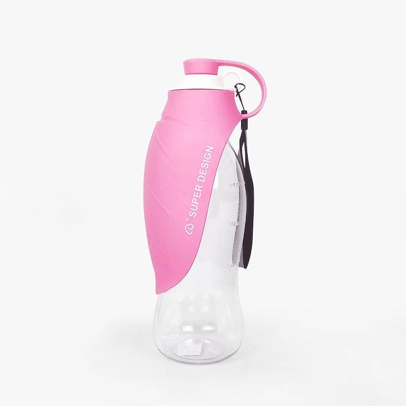 Portable Dog Water Bottle Pink