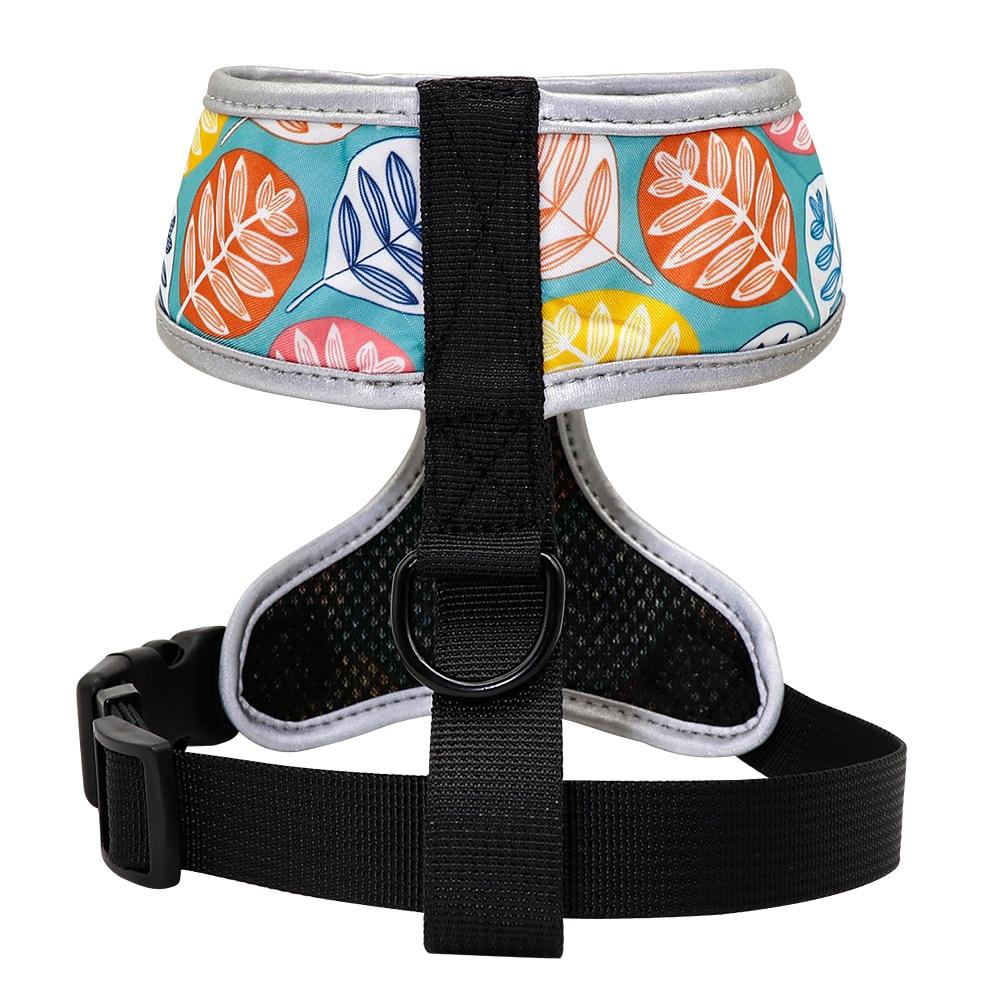 Printed No-Pull Dog Harness Black S