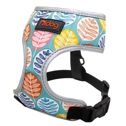 Printed No-Pull Dog Harness Black S