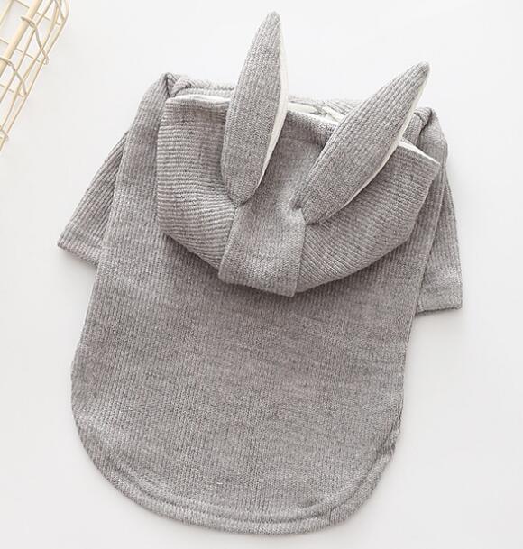 Rabbit Ears Frenchie Hoodie Grey Size 1 (XS)