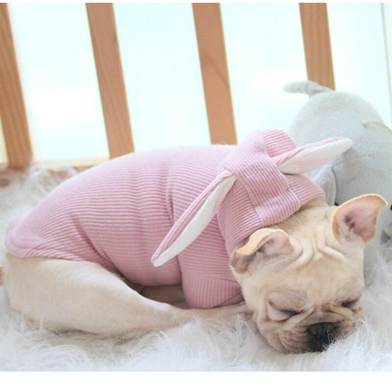 Rabbit Ears Frenchie Hoodie Pink Size 1 (XS)