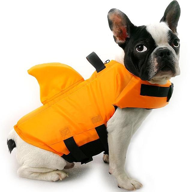 Shark Bark Frenchie Life Jacket Yellow L 22-28KG