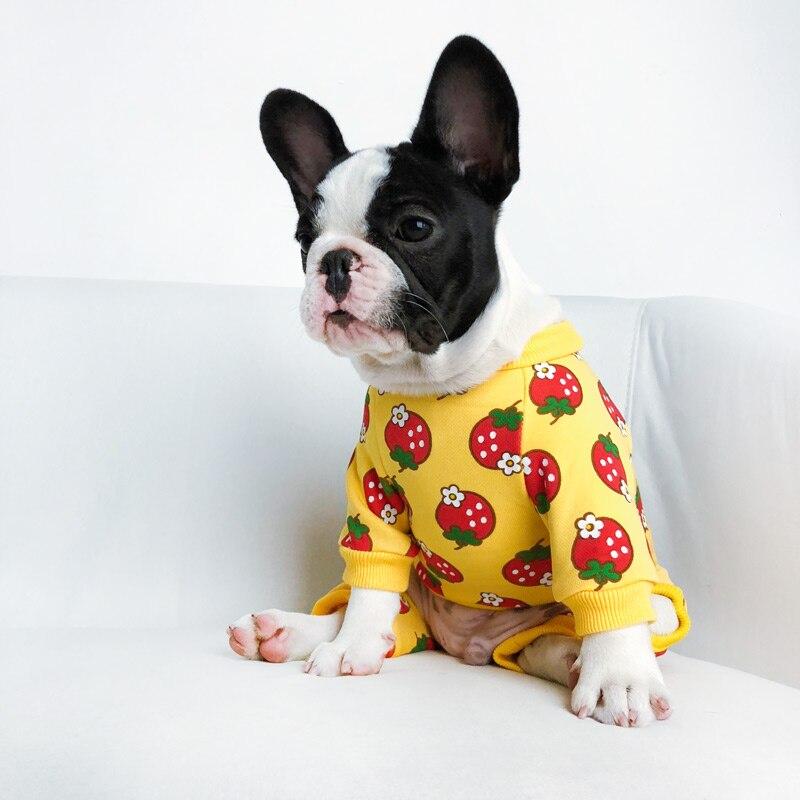 Strawberry Printed Onesie Yellow XS