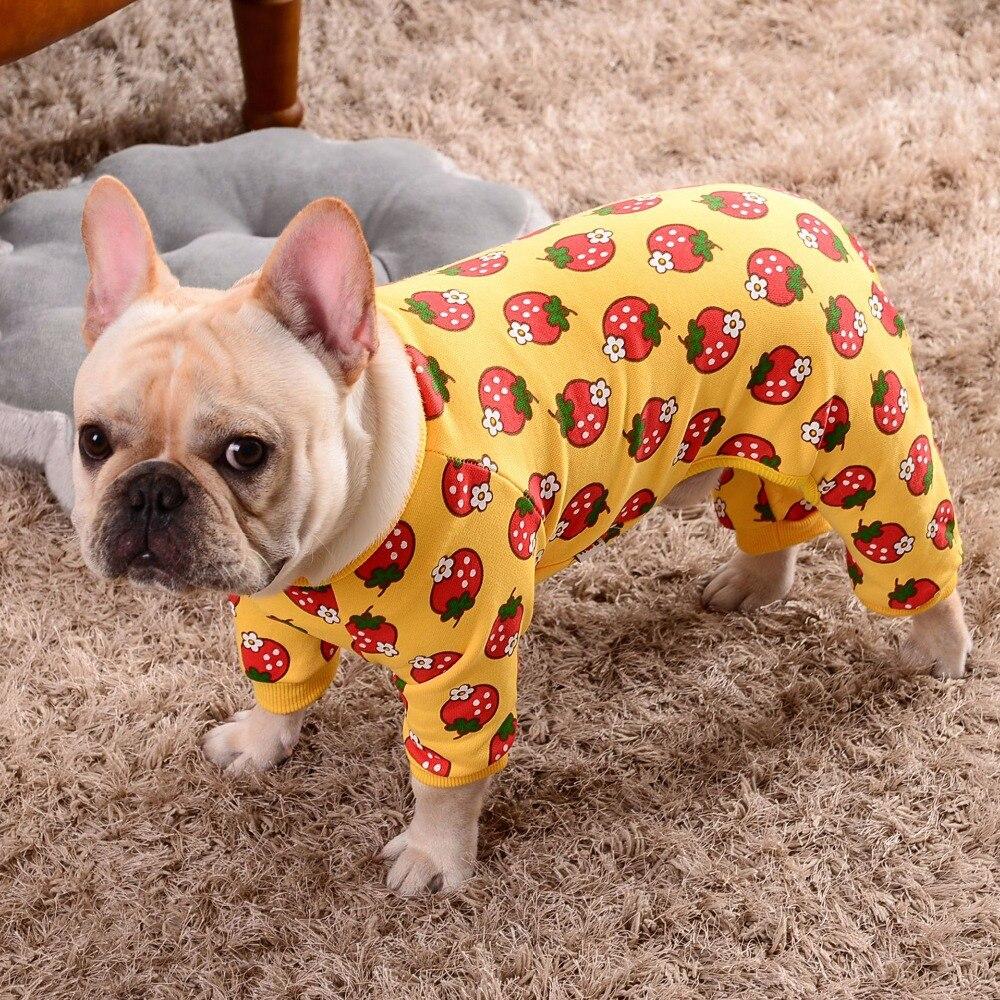 Strawberry Printed Onesie Yellow XS