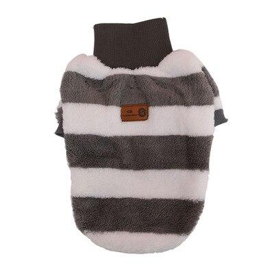 Striped Turtleneck Dog Sweater Gery S