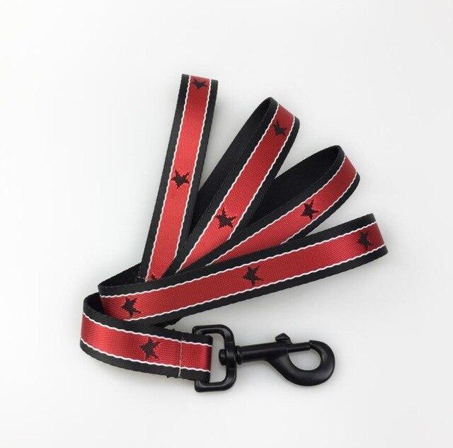 Super Star Frenchie Dog Harness And Leash Set red Leash S